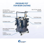 California Air Tools 365C 5 Gallon Resin Casting Pressure Pot – alternate view 7