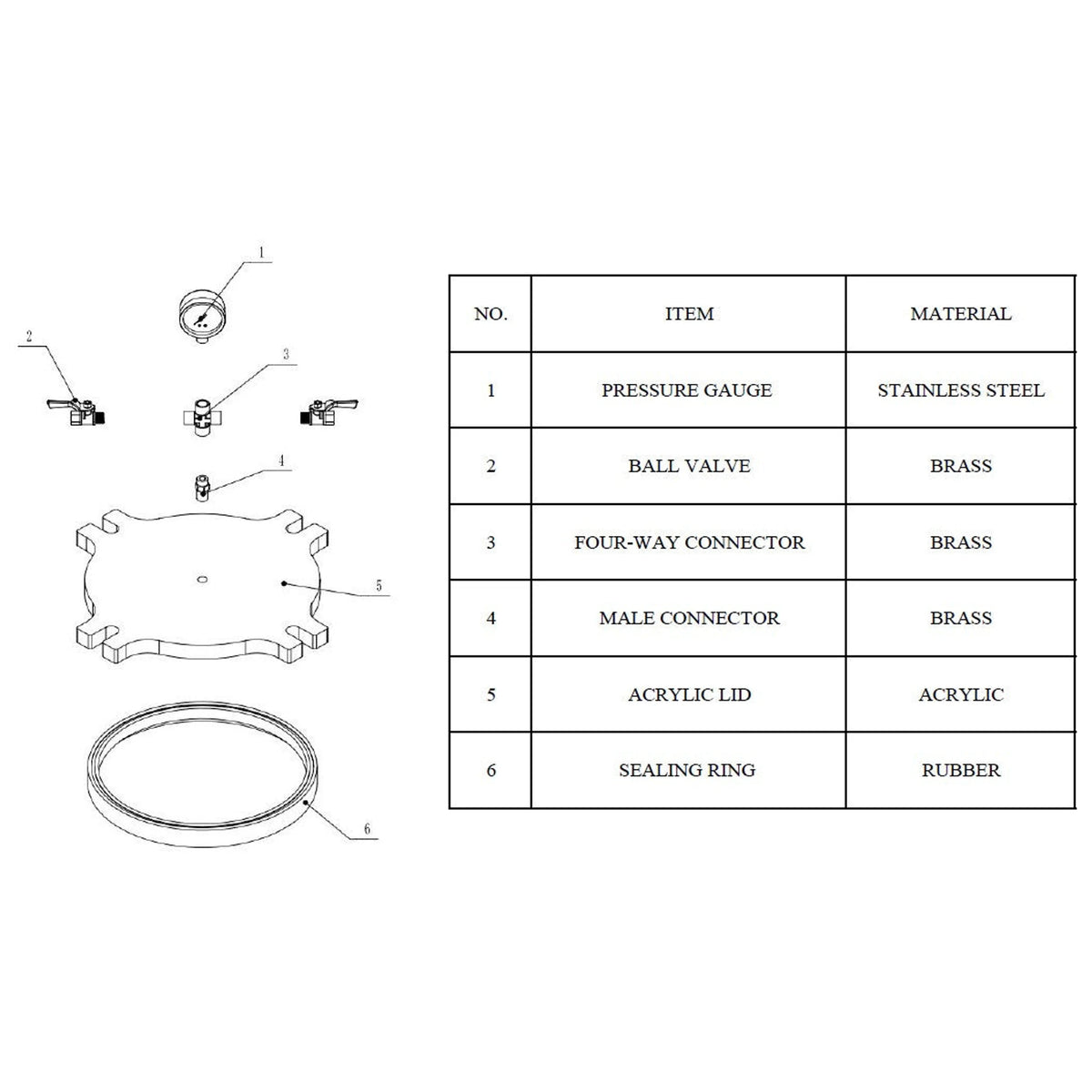 California Air Tools 365VK 5-Gal Pressure Pot Vacuum Kit – alternate view 7