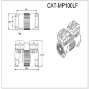 California Air Tools MP-100LF (110v 60hz) 1.0 Hp Motor-Pump – Long Life – alternate view 10