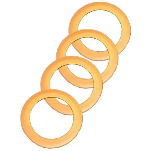 Piston Seal 4-Pack Kit – Supports 60065C / 80060C air compressors (BRAND NEW) – front