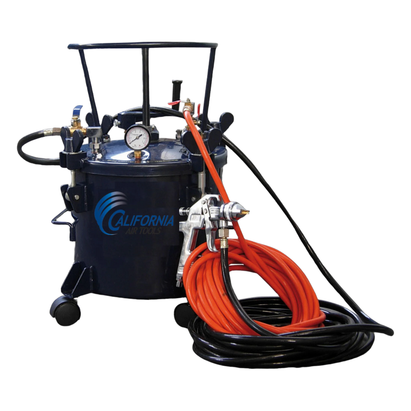 CALIFORNIA AIR TOOLS 365 – 5 Gallon Pressure Pot with HVLP Gun & Hose Kit – front