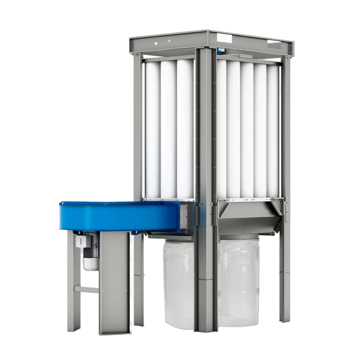 COIMA USA SHK-2 7.5 HP / 3,600 CFM Enclosureless Dust Collector with Shaker – front