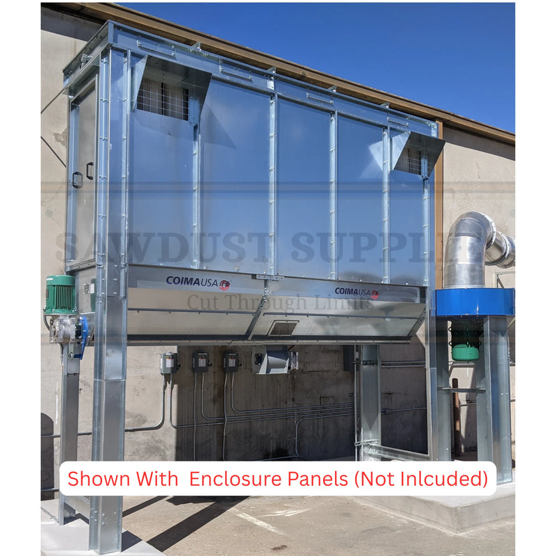 COIMA USA SHK-2 7.5 HP / 3,600 CFM Enclosureless Dust Collector with Shaker – alternate view 4