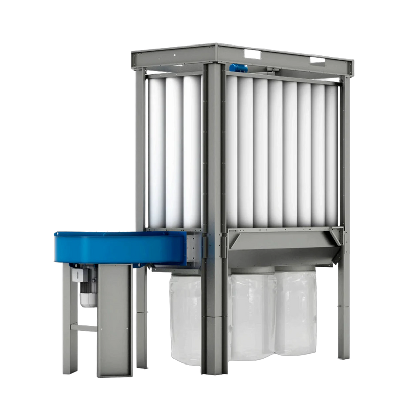 COIMA USA SHK-3 10 HP / 5000 CFM Enclosureless Dust Collector with Shaker – front