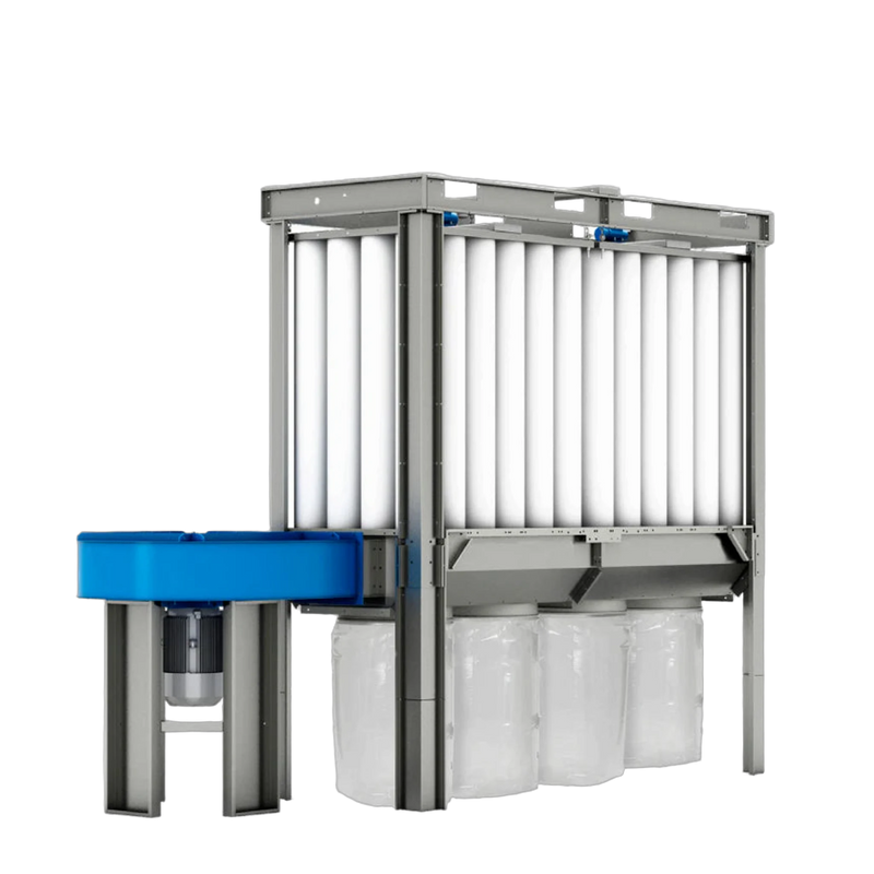 COIMA USA SHK-4 15 HP / 6400 CFM Enclosureless Dust Collector with Shaker – front