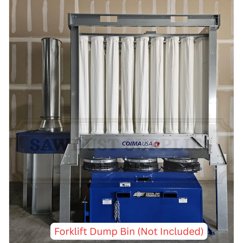 COIMA USA SHK-4 15 HP / 6400 CFM Enclosureless Dust Collector with Shaker – alternate view 5