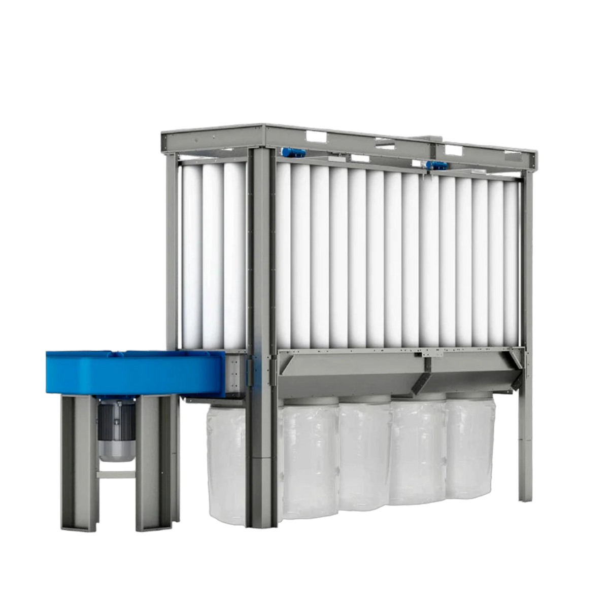 COIMA USA SHK-5 20 HP / 7100 CFM Enclosureless Dust Collector with Shaker – front