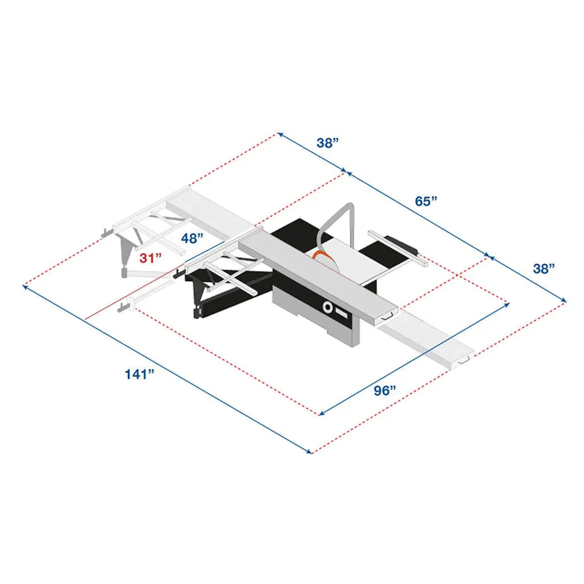 Maksiwa BMS.1600.IR Dado Edition - Sliding Panel Table Saw – alternate view 17