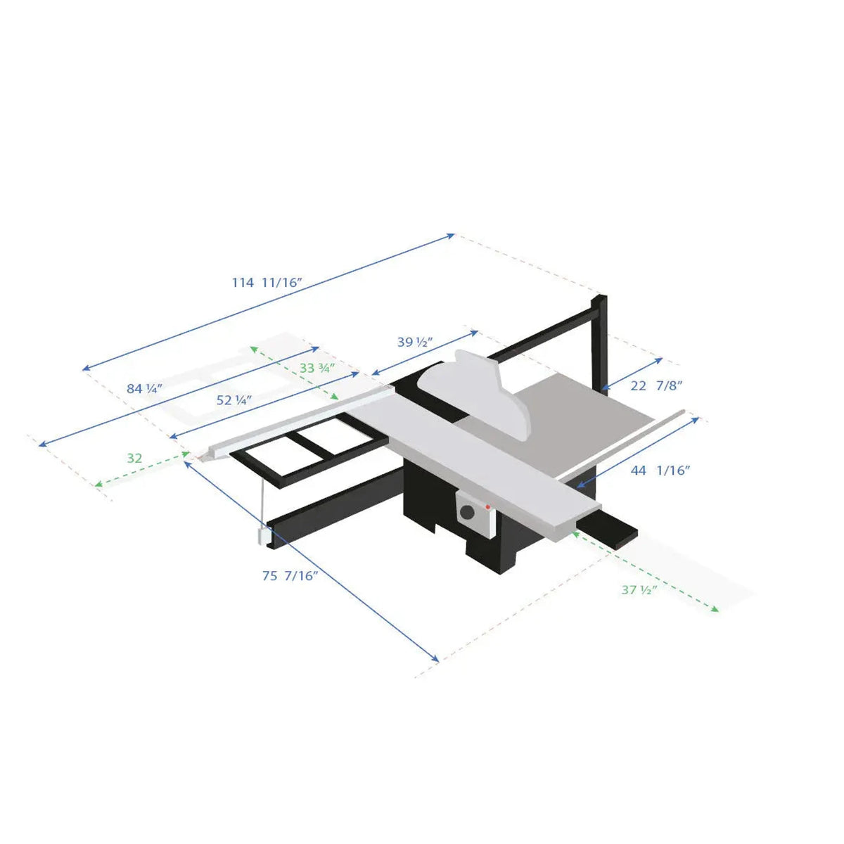 Maksiwa BMS.1600.IR Dado Edition - Sliding Panel Table Saw – alternate view 18