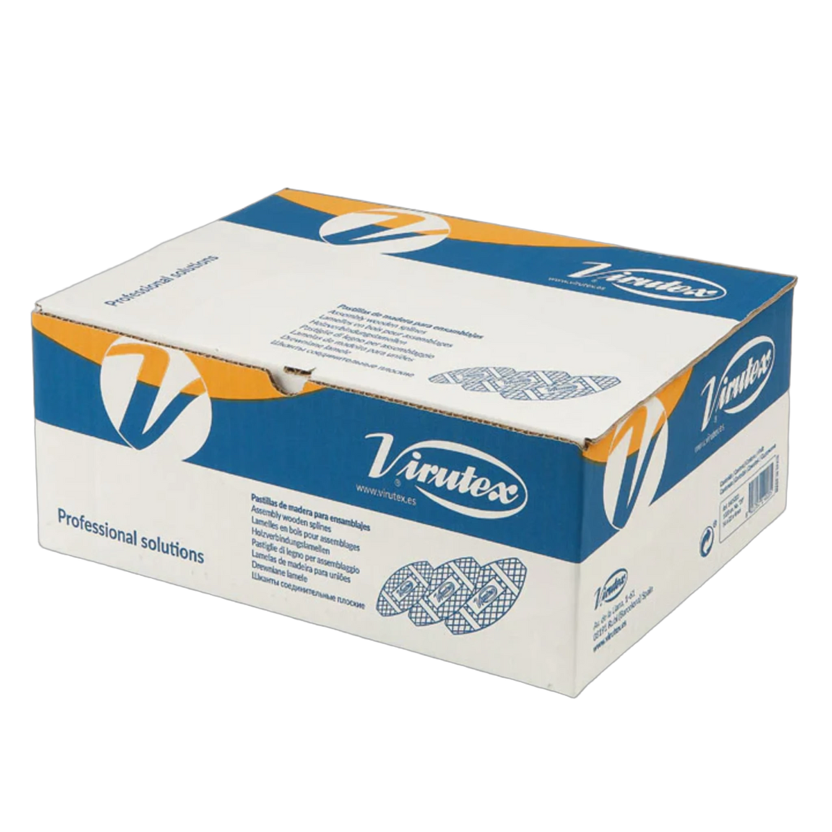 Virutex Beechwood Biscuits, Box 1.000 Pcs, FSC-Certified – front