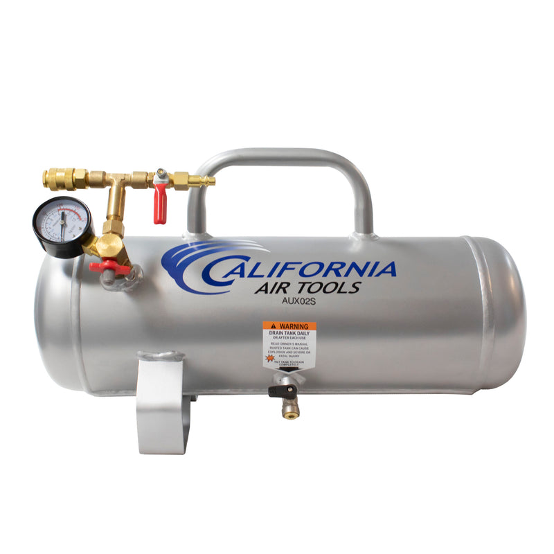 California Air Tools AUX02S 2 Gallon Portable Auxiliary Air Tank