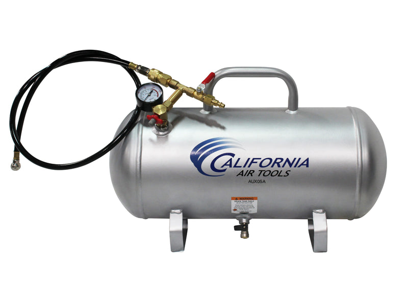 California Air Tools AUX05A 5 Gallon Aluminum Portable Auxiliary Air Tank