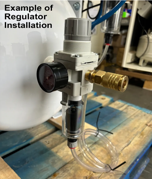 Air Pressure Filter Regulator with Micro Mist Separator 1/2 NPT