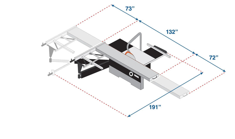 Maksiwa BMP.3200.IR Platinum Sliding Panel Table Saw