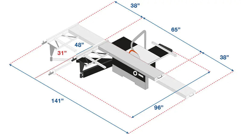 Maksiwa BMS.1600.IR Dado Edition - Sliding Panel Table Saw