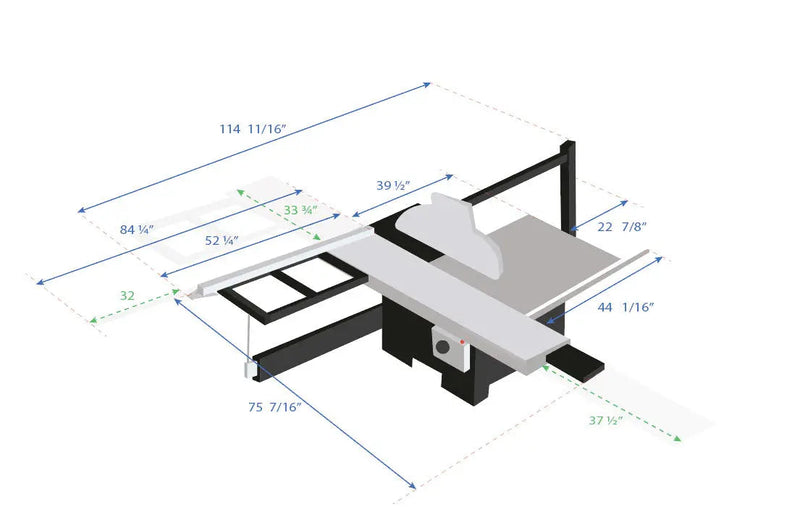 Maksiwa BMS.1600.IR Dado Edition - Sliding Panel Table Saw