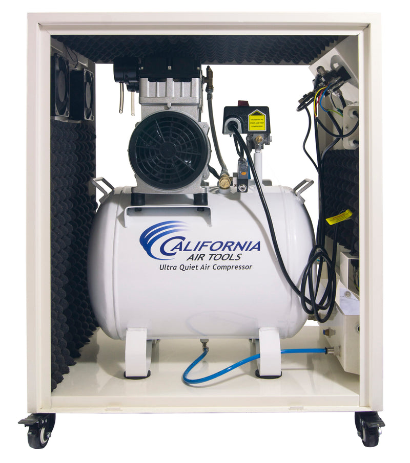 California Air Tools 10020SPC 2.0 HP 10 Gallon Oil-Free Air Compressor with Soundproof Cabinet