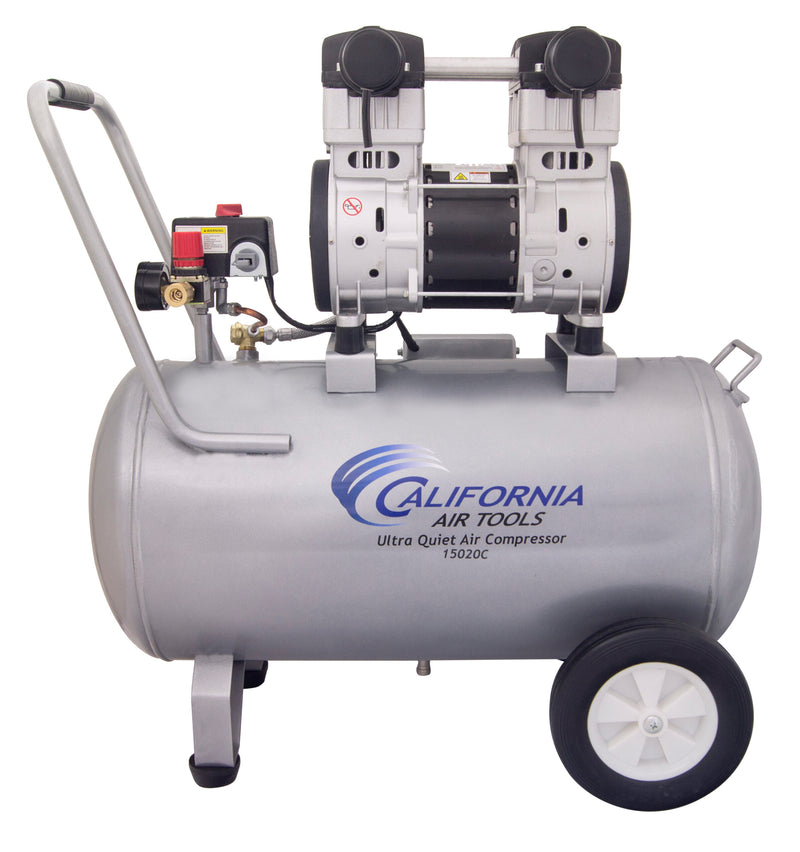 CALIFORNIA AIR TOOLS 15020C Ultra Quiet, Oil-Free and Powerful 2.0 Hp 15-Gallon Air Compressor