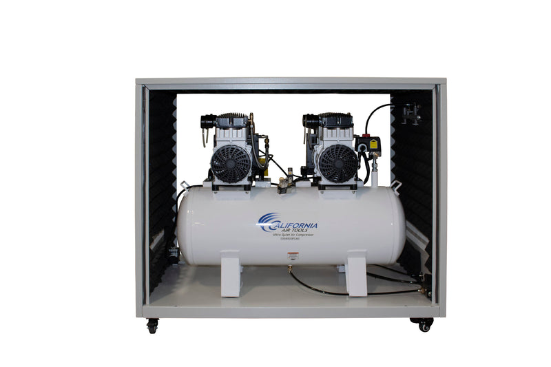 California Air Tools 20040DSPCAD 4.0 HP 20 Gallon Oil-Free Air Compressor with Air Dryer, Auto Drain, and Soundproof Cabinet