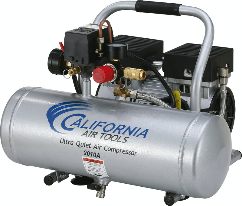CALIFORNIA AIR TOOLS 2010A Ultra Quiet, Oil-Free, Lightweight 1.0 Hp 2 Gallon Air Compressor