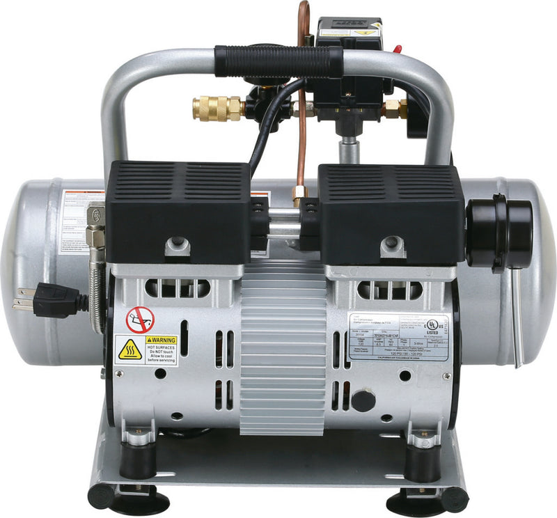 CALIFORNIA AIR TOOLS 2010A Ultra Quiet, Oil-Free, Lightweight 1.0 Hp 2 Gallon Air Compressor
