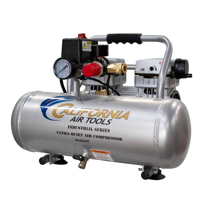 CALIFORNIA AIR TOOLS 2010ALFC Ultra Quiet 1.0 Hp, Oil-Free, Lightweight 2-Gallon Air Compressor (Industrial Series)