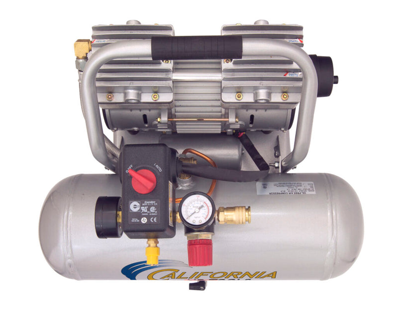 CALIFORNIA AIR TOOLS 2010ALFC Ultra Quiet 1.0 Hp, Oil-Free, Lightweight 2-Gallon Air Compressor (Industrial Series)