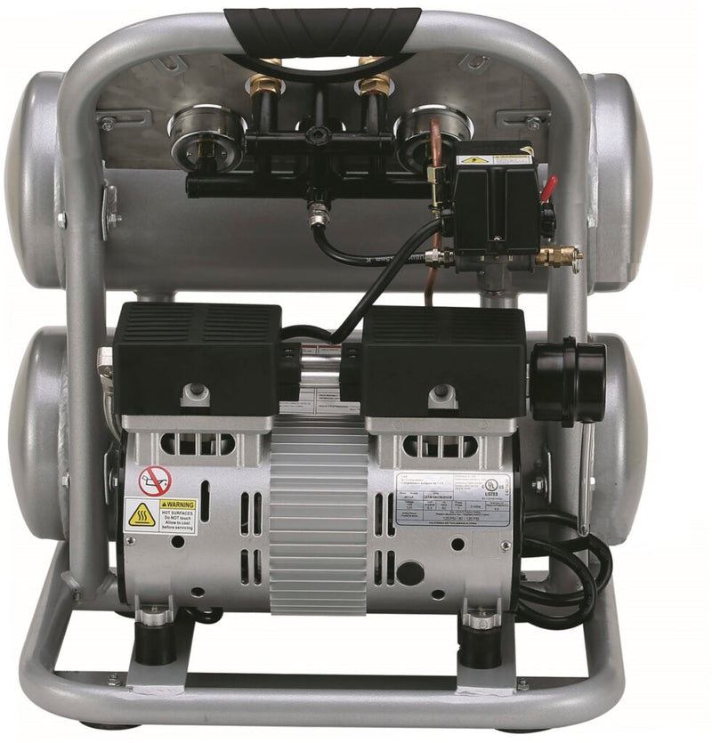 CALIFORNIA AIR TOOLS 4610AC Ultra Quiet 1.0 Hp, Oil-Free, Lightweight Aluminum 4.6 Gallon Air Compressor
