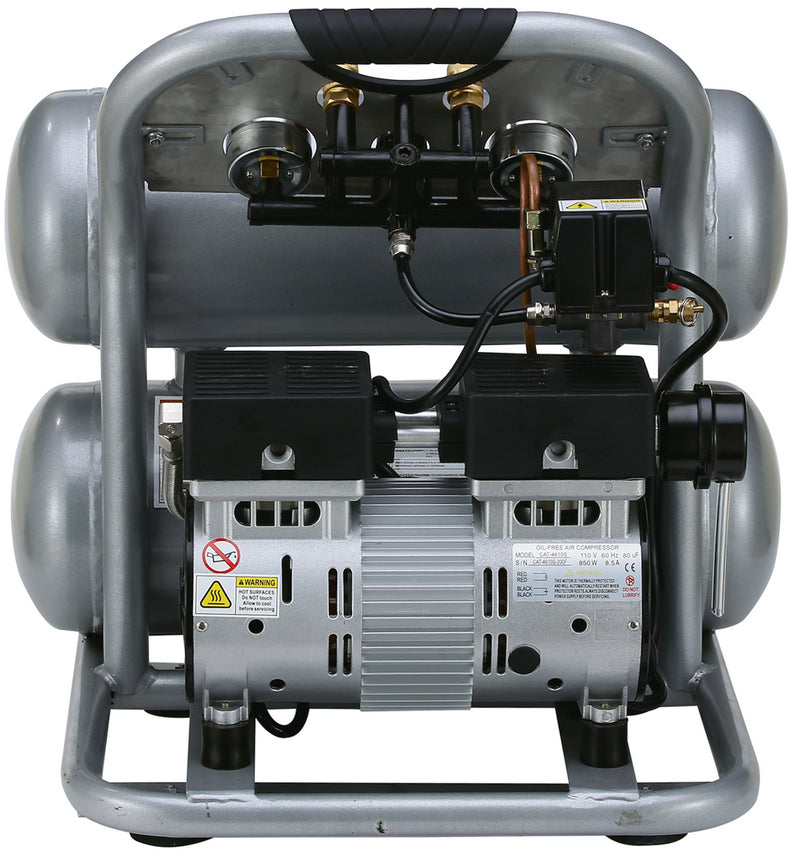 CALIFORNIA AIR TOOLS 4610S Ultra Quiet 1.0 Hp, Oil-Free, Lightweight 4.6 Gallon Air Compressor