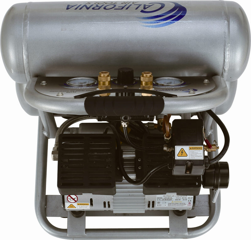 CALIFORNIA AIR TOOLS 4610S Ultra Quiet 1.0 Hp, Oil-Free, Lightweight 4.6 Gallon Air Compressor