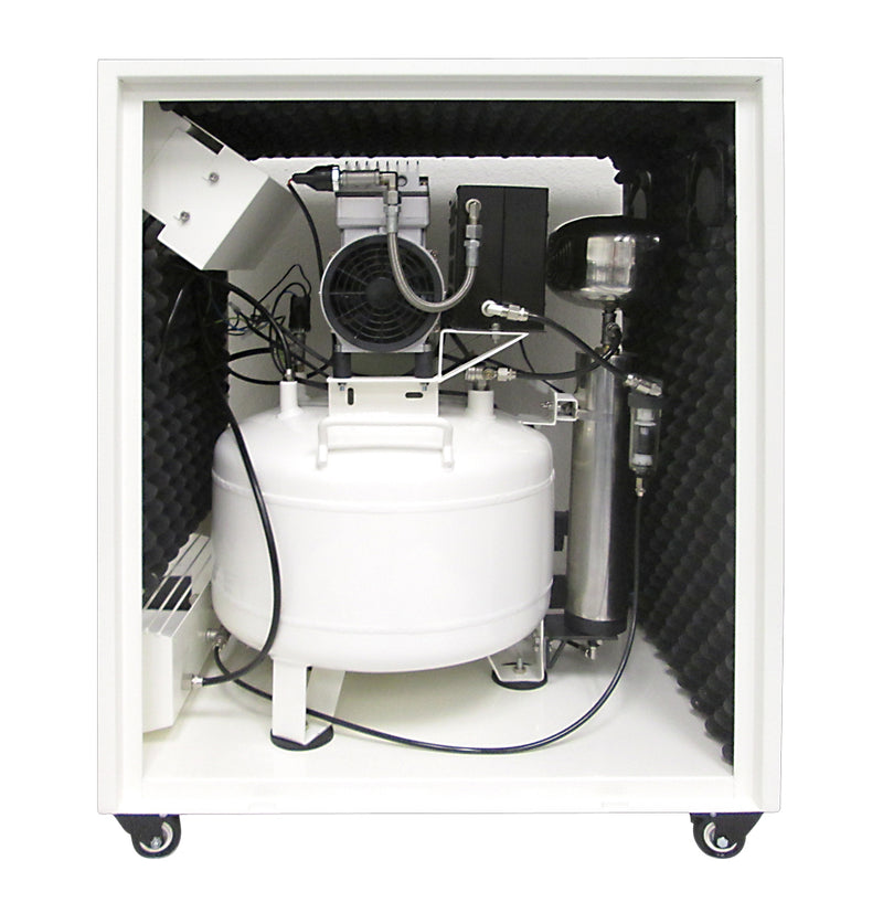 California Air Tools 8010DSPC 1.0 HP 8 Gallon Oil-Free Air Compressor with 80% Air Dryer and Soundproof Cabinet