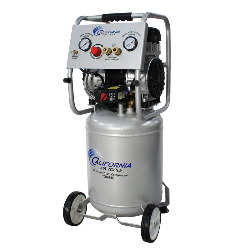 CALIFORNIA AIR TOOLS 10020AC Ultra Quiet, Oil-Free 2.0 Hp Lightweight 10 Gallon Air Compressor