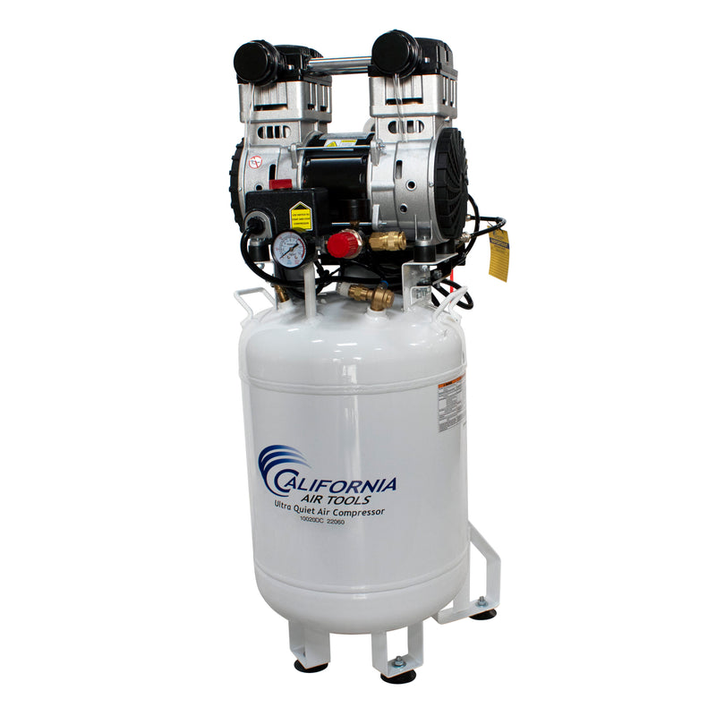 CALIFORNIA AIR TOOLS 10020DC-22060 2.0 Hp Ultra Quiet Oil-Free 10 Gallon Air Compressor with 80% Air Dryer 220v 60hz