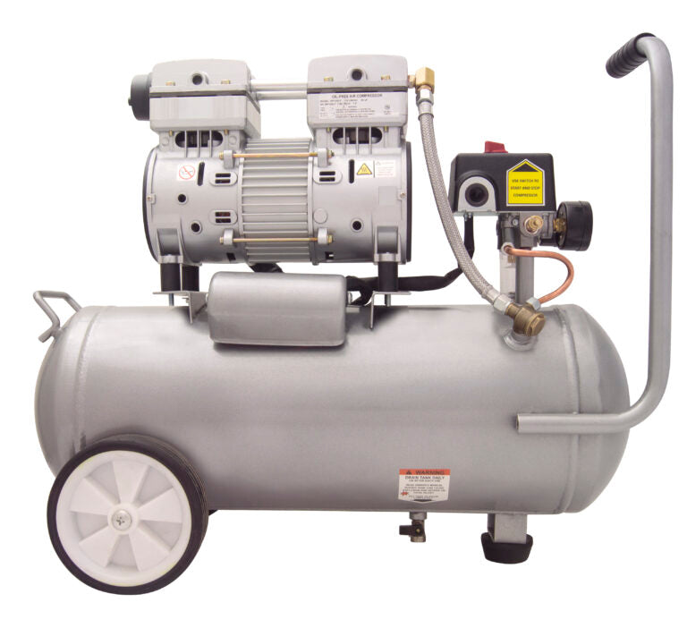 CALIFORNIA AIR TOOLS 6010LFC Ultra Quiet 1.0 Hp, Oil-Free, Lightweight 6-Gallon Air Compressor (Industrial Series)
