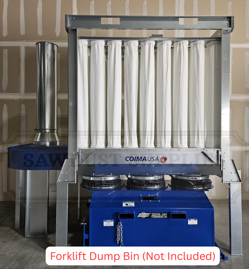 COIMA USA SHK-3 10 HP / 5000 CFM Enclosureless Dust Collector with Shaker