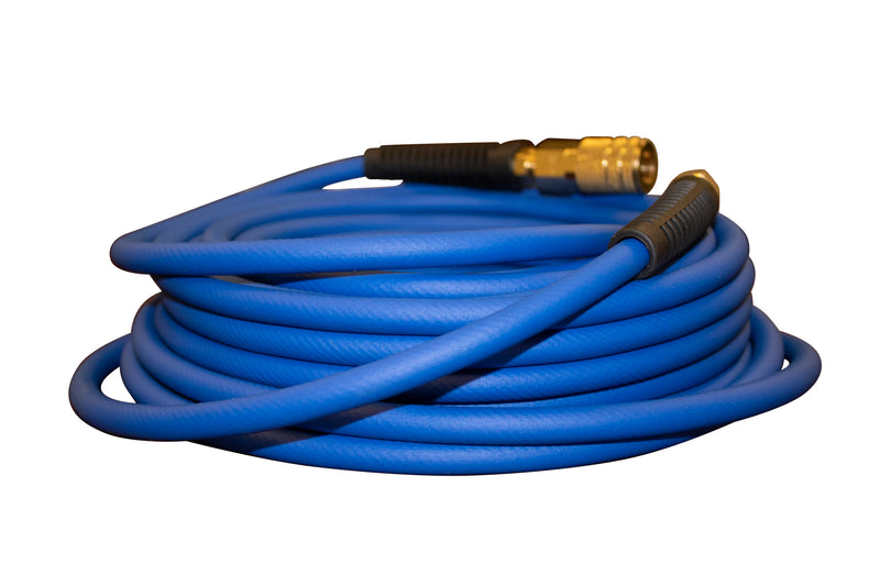CALIFORNIA AIR TOOLS HYBRIDER FLEX 1/4in 50 Foot Hybrid Air Hose with Industrial Quick Connect Air Fittings