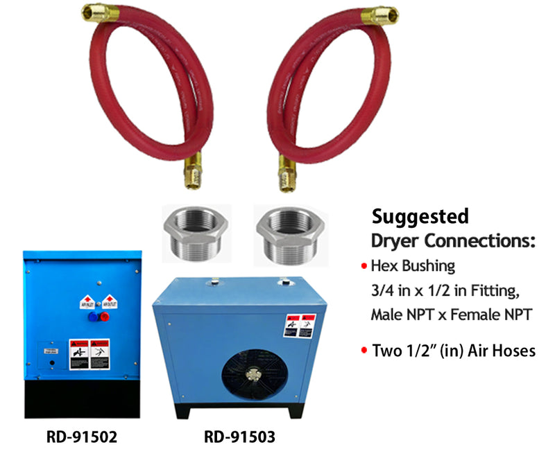 California Air Tools RD-91503 52 CFM Refrigerated Air Dryer 220V