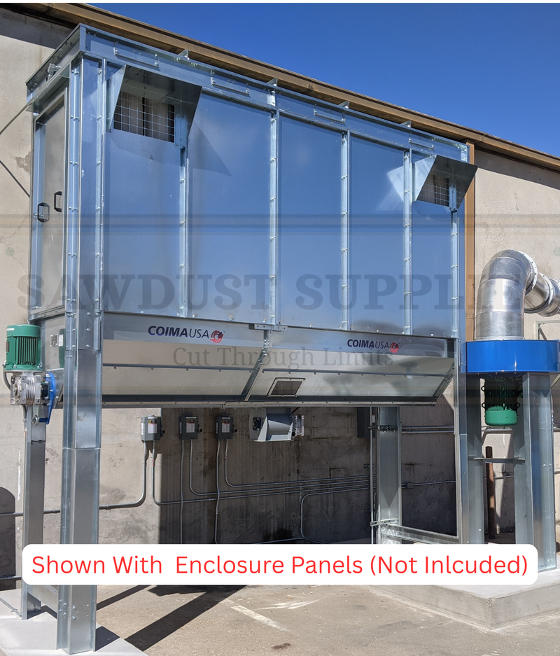 COIMA USA SHK-3 10 HP / 5000 CFM Enclosureless Dust Collector with Shaker