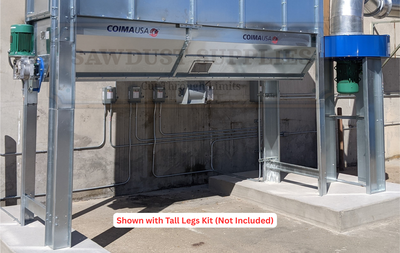 COIMA USA SHK-3 10 HP / 5000 CFM Enclosureless Dust Collector with Shaker