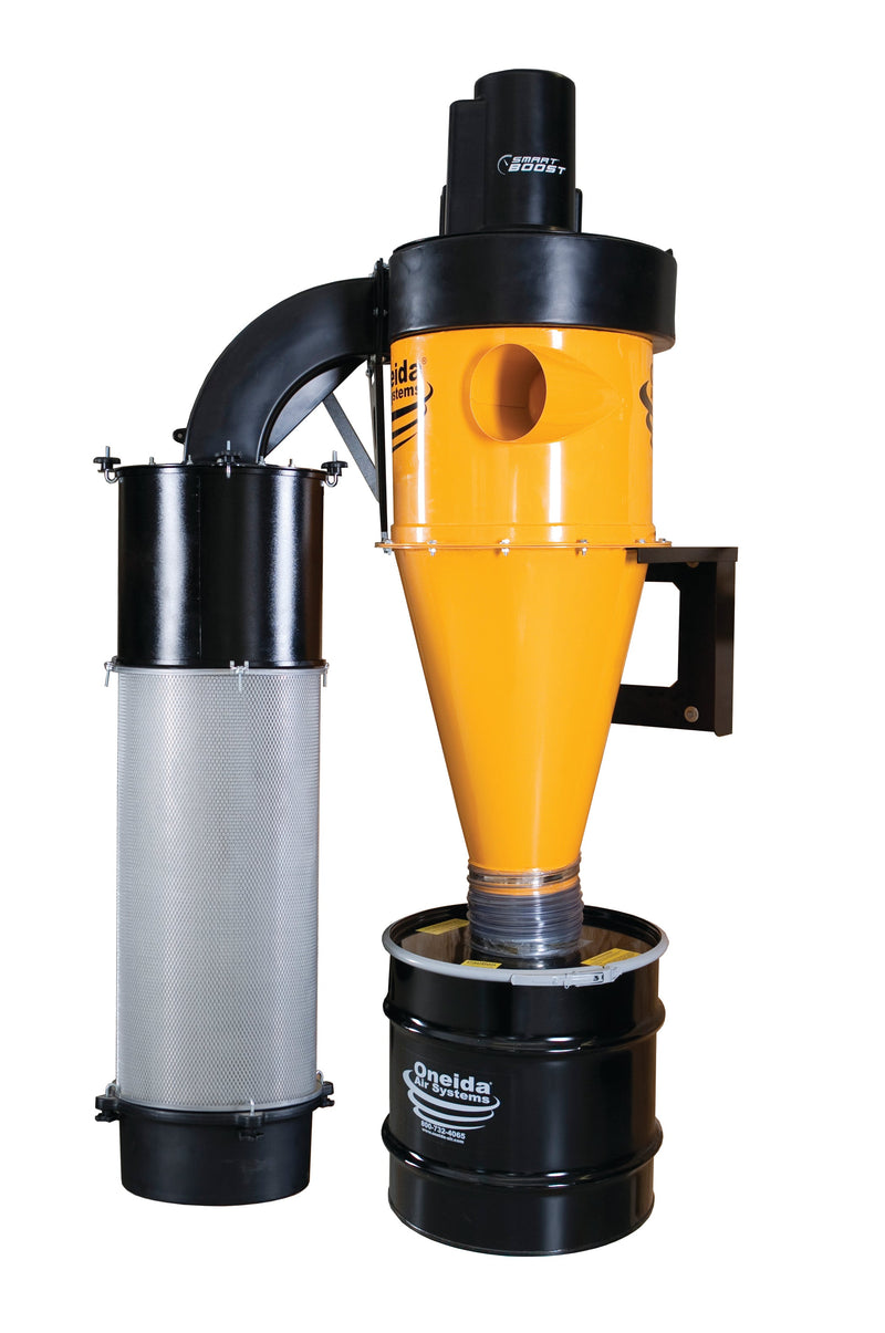 Oneida 5hp 1ph Dust Gorilla Pro SMART Boost HEPA-GFM Cyclone Dust Collector