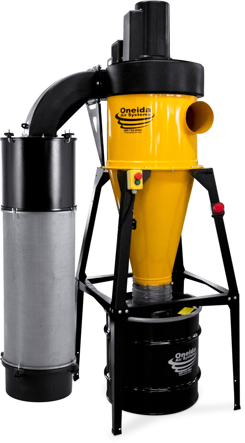 Oneida 5hp 1ph Dust Gorilla Pro SMART Boost HEPA-GFM Cyclone Dust Collector