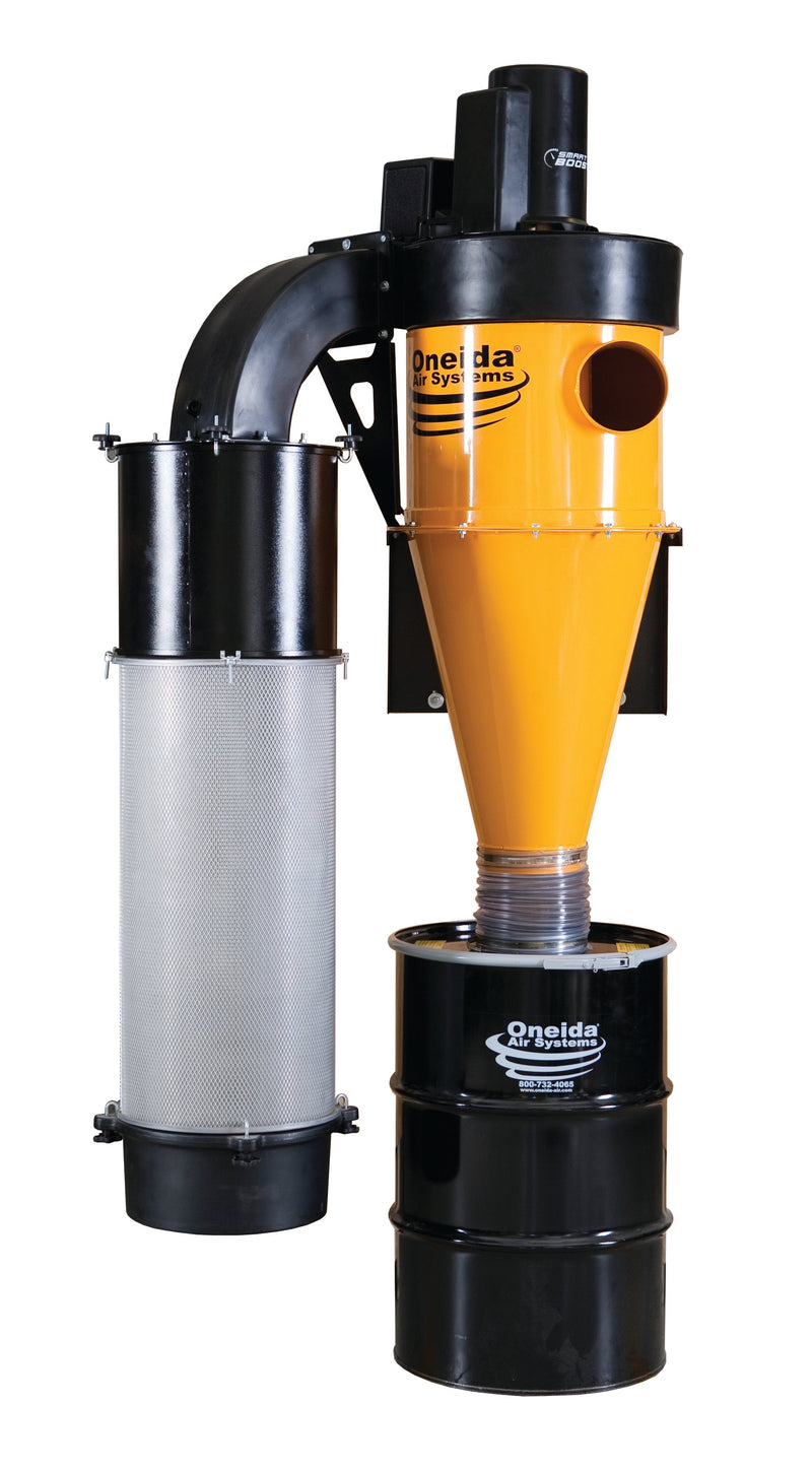 Oneida 5hp 1ph Dust Gorilla Pro SMART Boost HEPA-GFM Cyclone Dust Collector