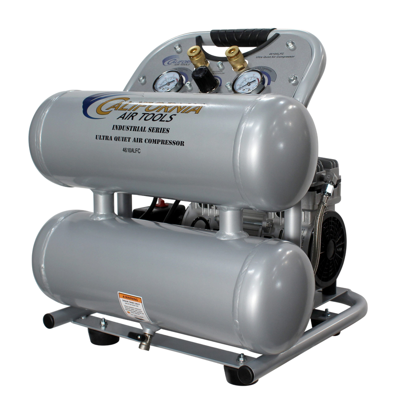 California Air Tools 4610ALFC 1 HP 4.6 Gallon Oil-Free Aluminum Air Compressor
