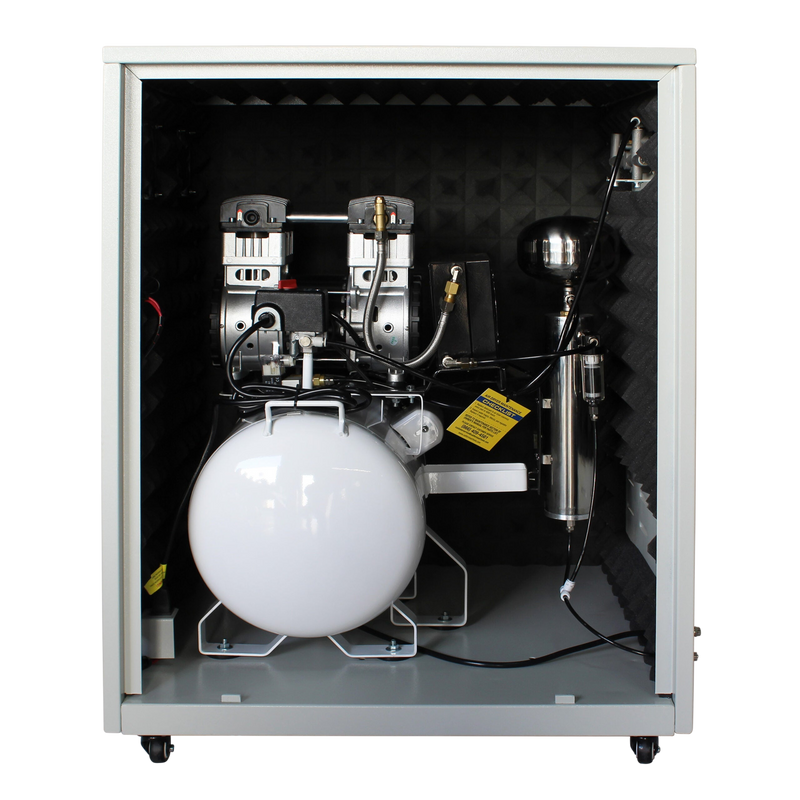 California Air Tools 10020DSPC 2.0 HP 10 Gallon Oil-Free Air Compressor with Air Dryer and Soundproof Cabinet