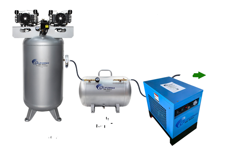 California Air Tools 80060C 6.0 HP 80 Gallon Oil-Free Stationary Air Compressor