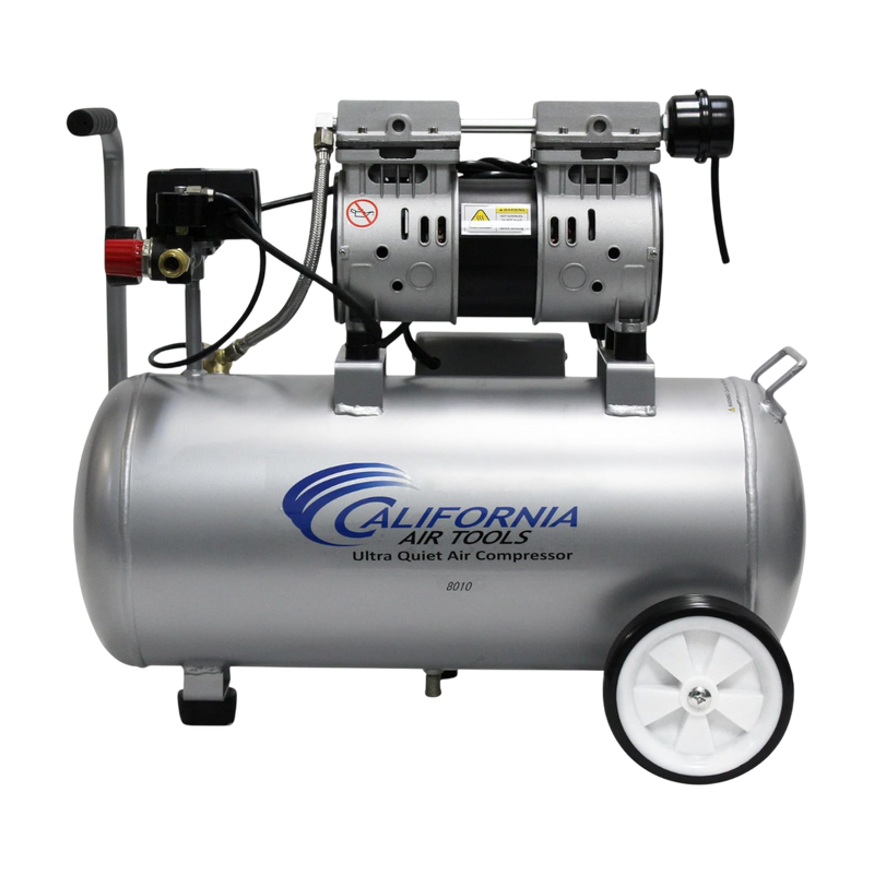 California Air Tools 8010AAD 1 HP 8 Gallon Oil-Free Aluminum Air Compressor with Automatic Drain Valve
