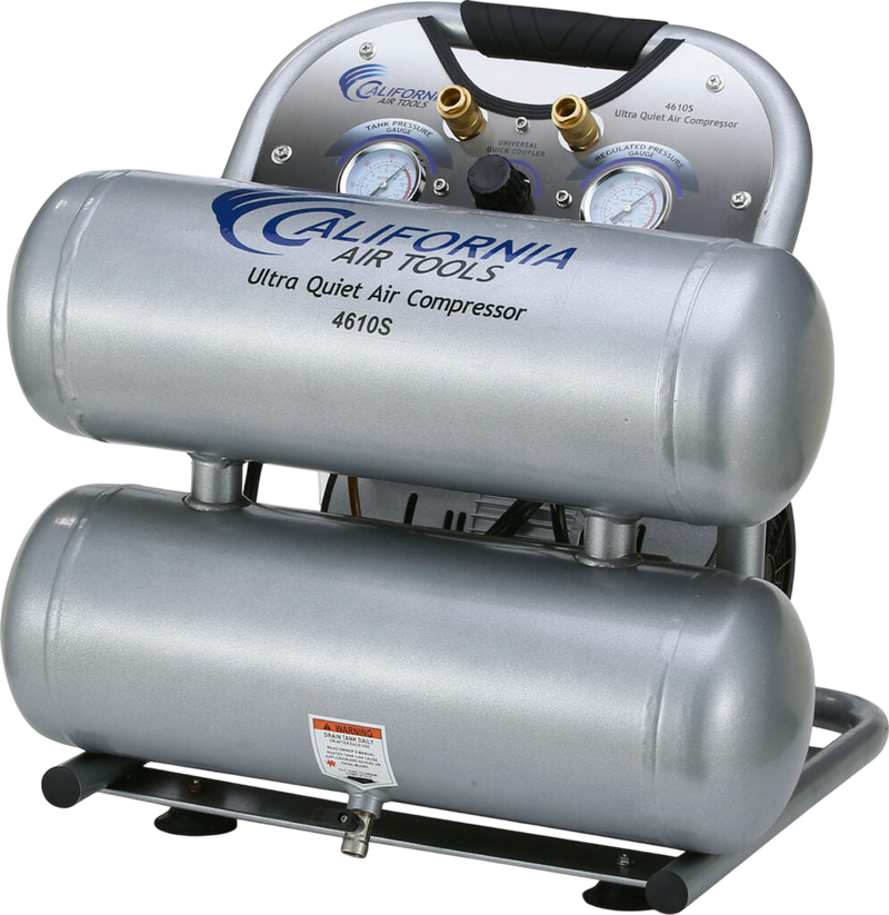 California Air Tools 4610S 1 HP 4.6 Gallon Oil-Free Air Compressor
