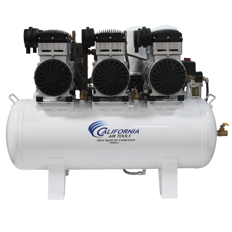 CALIFORNIA AIR TOOLS 20060DCC Powerful 6.0 Hp Ultra Quiet, Ultra Dry & Oil-Free 20-Gallon Air Compressor with 98% Air Drying System