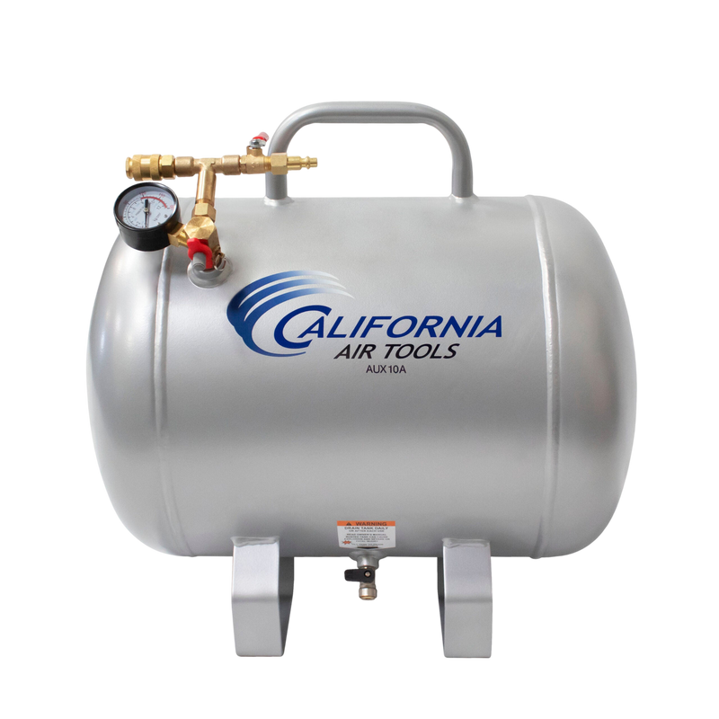 California Air Tools AUX10A 10 Gallon Aluminum Portable Auxiliary Air Tank