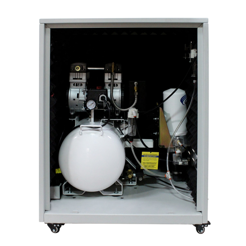 California Air Tools 10020HDSPCADC 2.0 HP 10 Gallon Oil-Free Air Compressor with 98% Air Drying System, Auto Drain, and Soundproof Cabinet